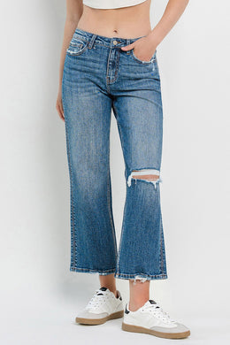 Theresa High Rise Slim Wide Leg Jean