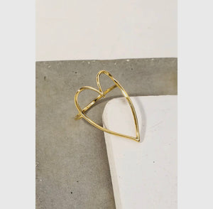 Heart Cut Out Ring - Gold