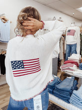 Heritage Coast American Flat Stitch Knit Cardigan