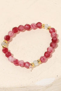 Glass Beaded Stretch Ring