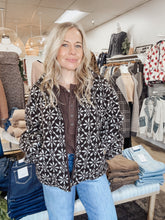 Snowfall Zip Up Sherpa Jacket - Dark Brown