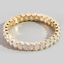 Cz Eternity Fashion Ring: Gold
