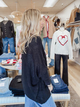 Hawthorne Open Front Cardigan With Front Patch Pockets - Black