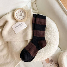 Autumn and Winter Warm Striped Socks - Grey
