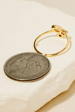 Gold Dipped Cz Tear Studded Band Ring