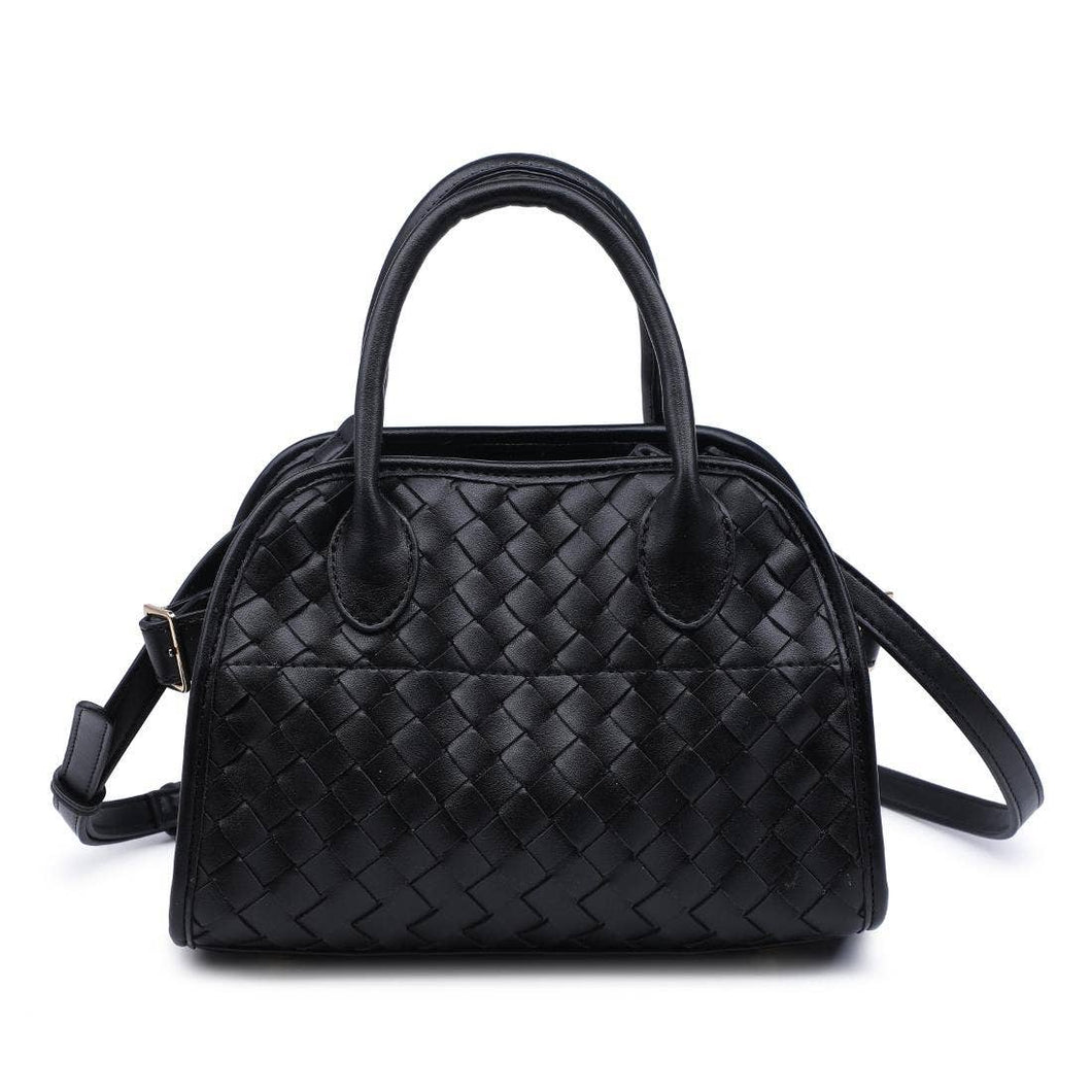 Kristie Woven Crossbody - Black