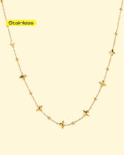 Stainless Mini Sparkle Station Necklace