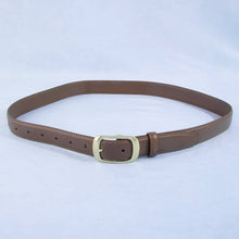 Solid Rectangle Buckle Leather Belt: Gold/Black