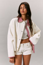 Picnic Point Jacket - White/Red Gingham