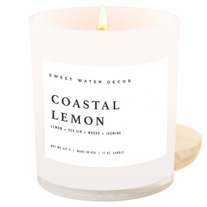 Coastal Lemon 11 oz Soy Candle
