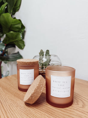 8 oz Selkie Coastal Candle - White Tea & Sage