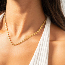18K Gold PVD Stainless Steel Sunburst Chain Necklace: Stainless Steel Silver / 16+2"