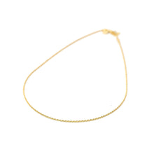Skinny Rope Chain Charm Necklace 20" - Gold