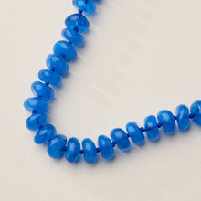 Resin Beaded Chunky Necklace - Blue