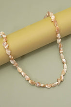 Iridescent Mother-of-Pearl Shell Nugget Necklaces - Brown