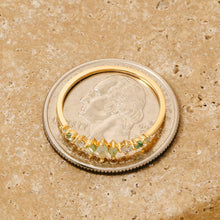 Gold Dipped Cz Rhinestone Ring - Gold