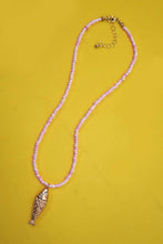 Fish Beaded Necklace - Pink