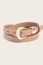 Thin Genuine Leather Belt - Black