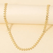 Repeating Ornate Chain Link Necklace - Silver
