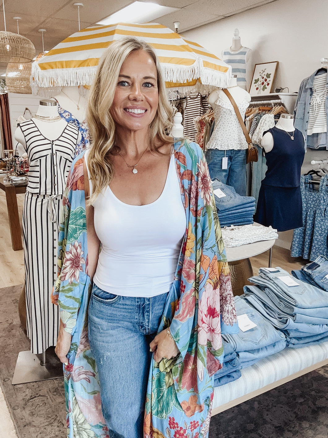 FINAL SALE Golden Bloom Kimono