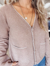 Juniper Button Down Knit Long Sleeve Cardigan - Mocha