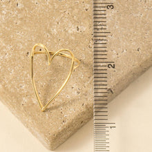 Heart Cut Out Ring - Gold