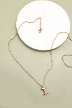 Balloon Bubble Personalized Initial Letter Necklace