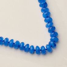 Resin Beaded Chunky Necklace - Blue