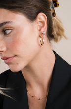 Puffed Gold Heart Earrings
