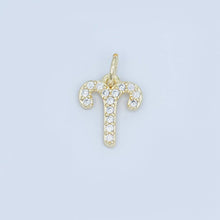 24K Gold Filled Micro Paved CZ Zodiac Sign Charm | A1313 - A1318: Sagittarius