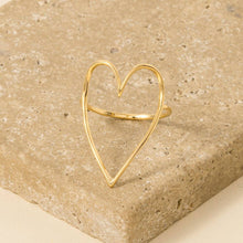 Heart Cut Out Ring - Gold