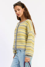 BUTTON UP ROUND NECK CARDIGAN: PURPLE BURGUNDY MULTI
