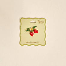 Timeless Brooch-Strawberry Duo