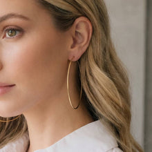 60mm Large Hoop Earrings - Gold