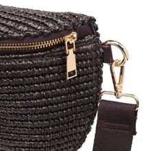 Gizelle - Large Checker Belt Bag: Chocolate