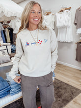 Seaside Story Embroidered Sweatshirt