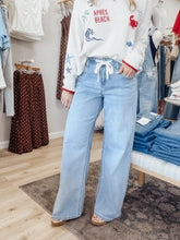 Kerry High Rise Slouchy Wide Leg Jeans with Drawstring