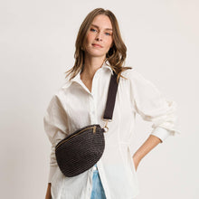 Gizelle - Large Checker Belt Bag: Chocolate