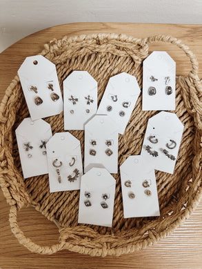 Western 2 Pair Earring Stud Pack