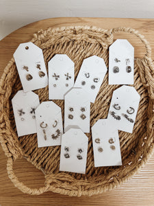 Western 2 Pair Earring Stud Pack