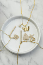 Butterfly Charm Bar - Gold