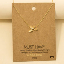 Western Cowboy Boots Horse Shoe Charm Necklace - Rose Gold