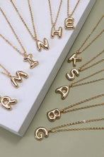 Balloon Bubble Personalized Initial Letter Necklace