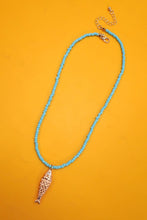 Fish Beaded Necklace - Pink