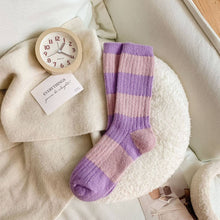 Autumn and Winter Warm Striped Socks - Grey