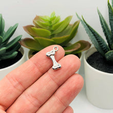 Silver Dog Bone Charm Bar