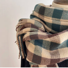 Vintage Wool-Blend Scarf – Cozy Winter Neck Wrap_CWASC1476: GREEN1 / (OS) 1