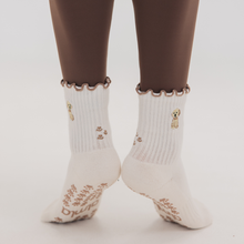 Golden Retriever Pilates Grip Socks - Golden