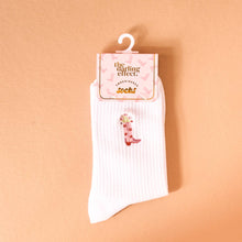 Embroidered Crew Socks–Cowgirl Boot