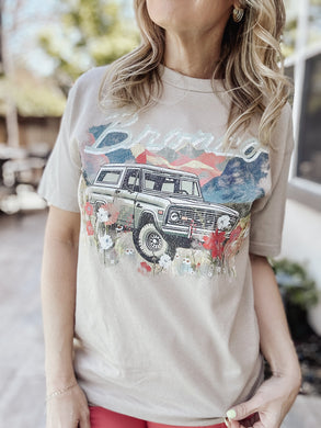 Floral Bronco Graphic Tee